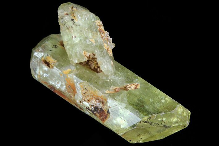 Lustrous, Yellow Apatite Crystal - Imilchil, Morocco #82410